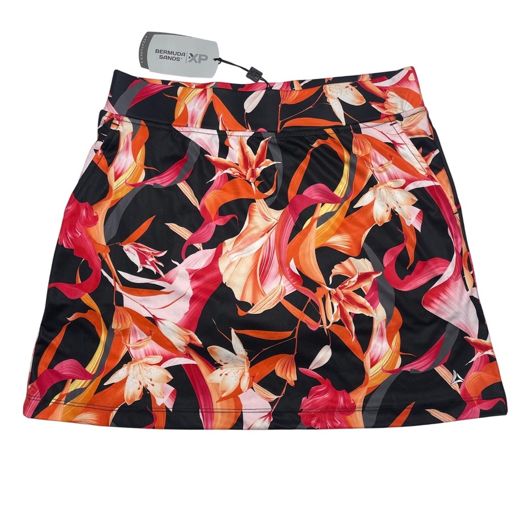 Bermuda Sands Carrie Floral Golf Skort Women's Medium NWT
